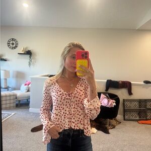 Billabong Red Floral Women's Blouse